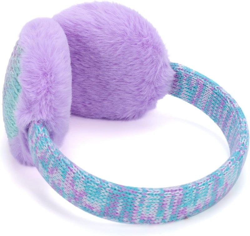 Ztl Kids Knit Earmuffs Soft Plush Ear Warmers Winter Outdoor Ear Muffs for Boys Girls - Image 5